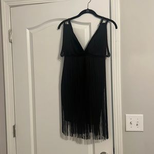 Black Fringe Dress from Lulus